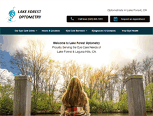 Tablet Screenshot of lakeforestoptometry.com